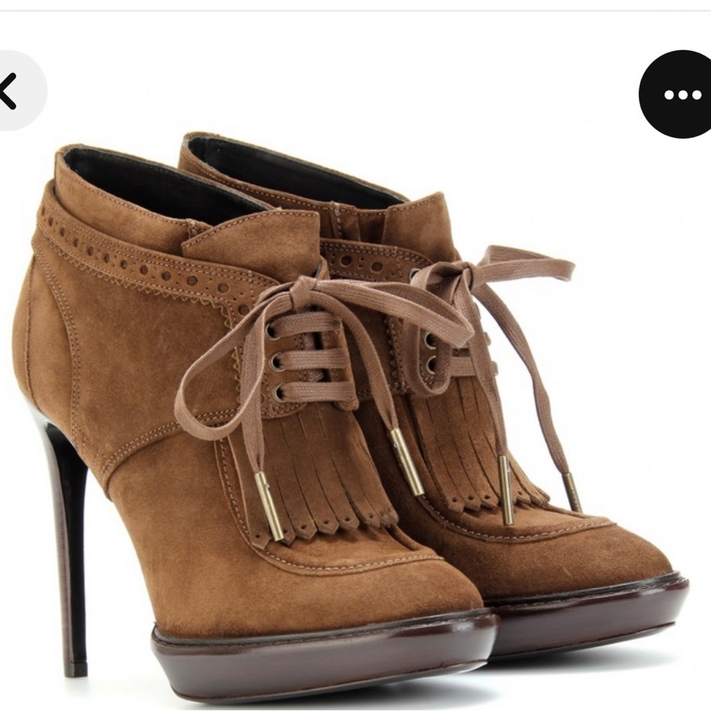 Burberry prorsum field fringe boot